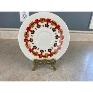Royal Doulton England Orange TC 1082 Kaleidoscope 6" Saucer